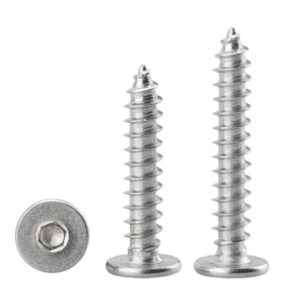 304 Stainless Steel 18-8 CA Flat Head Hexagon Socket self Tapping Screw Ultra-Thin Head Hexagon Socket self Tapping Screw Wood Screw