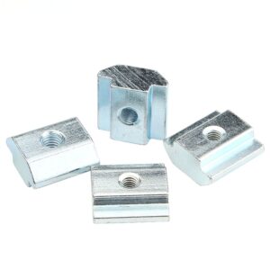 Galvanized 2020 Series Sliding T Nut-Thread 2020 T Slot Nut for 2020 Aluminum Extrusion Profile Slot