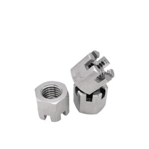 304 Stainless Steel Hexagon Slotted Nut-Hex Castle Nut