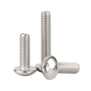 304 Stainless Steel -Umbrella Mushroom Shape Hex Socket Bolts Screw-Truss Head Hex Socket Screw