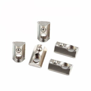 3030 Series T Slot Nut Roll-in Spring Ball- SS304 Loaded Elastic Nut for 3030 Series Aluminum Extrusion Profile