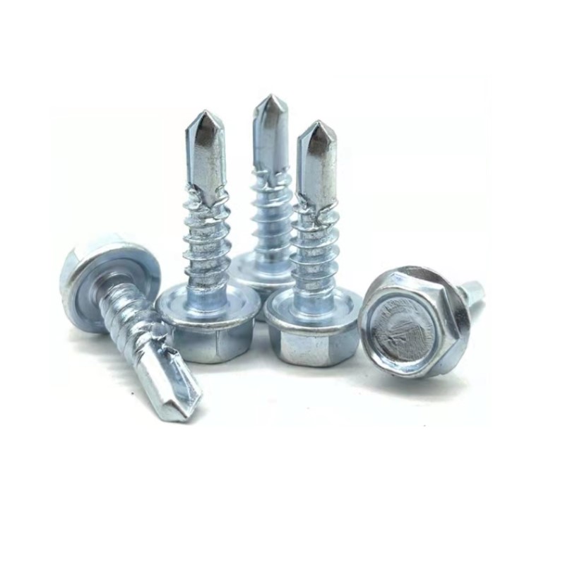 Hex Washer Head Self Drilling Sheet Metal Tek Screw with Drill Point-Sheet Metal Self Tapping Screw