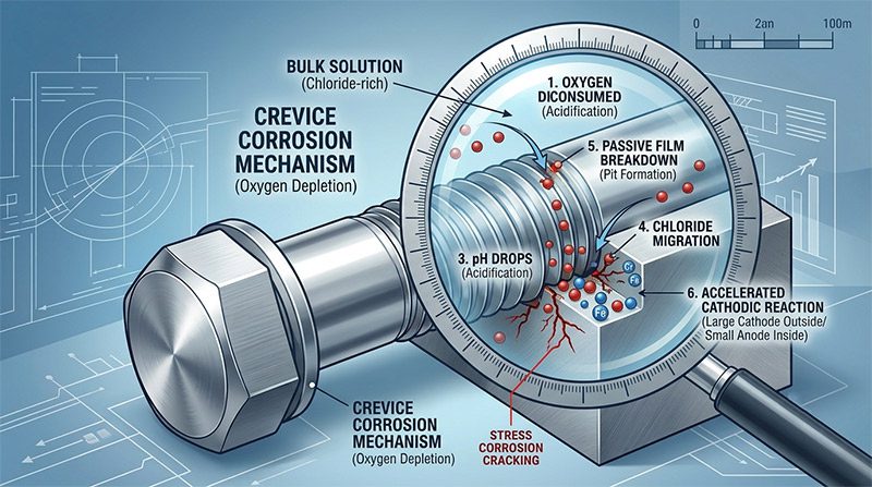 CREVICE-CORROSION-MECHANISM