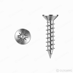 Pozidriv फ्लैट हेड चिपबोर्ड स्क्रू DIN 7505