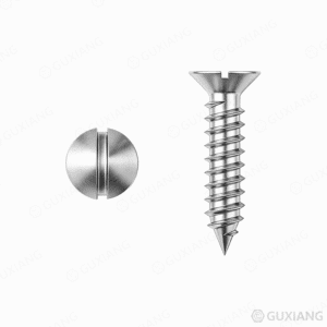 Slotted फ्लैट हेड टैपिंग स्क्रू DIN 7972