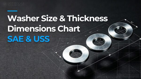 Maßtabelle für Unterlegscheiben – Größe und Dicke | SAE & USS