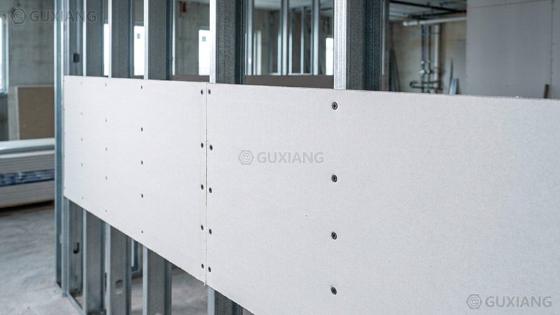 Fine thread drywall screws fastening gypsum board to steel framing