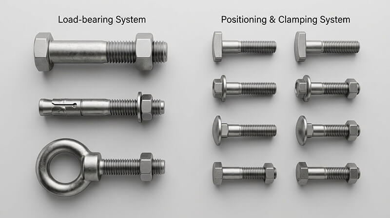 Comparison of Bolt Functions - Load-bearing System vs Positioning System